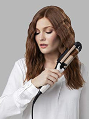 Load image into Gallery viewer, Remington Hair Curler, Wave Plate, 4 Types of Waves and Hair Volume, 5 Temperatures, Adjustable Central Cylinder, Proluxe CI91AW