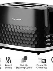 Load image into Gallery viewer, Morphy Richards 220031 Hive Toaster Black