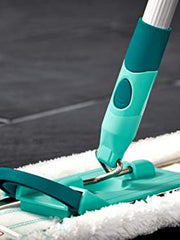 Load image into Gallery viewer, Leifheit Profi XL Micro Fibre Mop, Deluxe 42 cm Large Flat Mop Head, Floor Mop with Universal Joint for Easy Steering, Turquoise