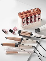 Load image into Gallery viewer, Remington Hair Curler, Wave Plate, 4 Types of Waves and Hair Volume, 5 Temperatures, Adjustable Central Cylinder, Proluxe CI91AW