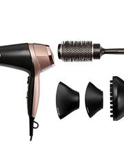 Load image into Gallery viewer, Remington Curl & Straight Confidence Hairdryer - Create Curls, Waves & Straight styles, Ionic conditioning, incs Diffuser, Curling Nozzle, Smoothing Nozzle & 45mm Barrel Brush, 2200W, D5706