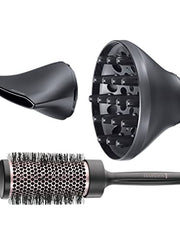 Load image into Gallery viewer, Remington Curl & Straight Confidence Hairdryer - Create Curls, Waves & Straight styles, Ionic conditioning, incs Diffuser, Curling Nozzle, Smoothing Nozzle & 45mm Barrel Brush, 2200W, D5706