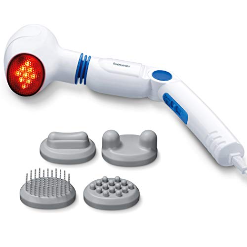 Beurer MG40 Infrared Massager | Soothing vibration massage for tired legs and back pain | Handheld massager with 3-way adjustable handle | 4 ... Beurer MG40 Infrared Massager | Soothing vibration massage for tired legs and back pain | Handheld massager with 3-way adjustable handle | 4 ...