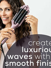 Load image into Gallery viewer, Beurer HT65 4-in-1 Wave Styler, 3 Barrel Curling Iron and Crimper, Adjustable Deep Hair Waver Wand for Beach, Mermaid, Natural, and Water Waves, Curls, Crimps, Hot Styling Tools