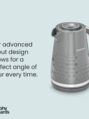 Load image into Gallery viewer, Morphy Richards Hive Kettle, 1.5L, Easy Fill System, Enhanced Waterspout, 3KW Rapid Boil, 360 Degree Base, Limescale Filter, Water Viewing Window, Grey, 108273