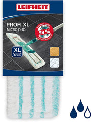 Load image into Gallery viewer, Leifheit Profi Micro Duo Wiper, Folded, for All Smooth Floors, Replacement Cover, 55126, XL 42, Blue