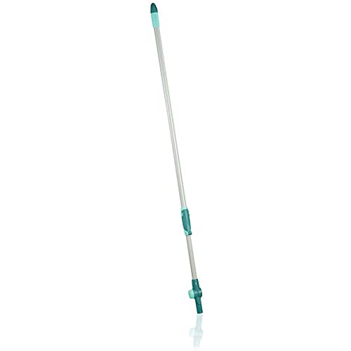 Leifheit Click System Handle 190 cm With Head Swivel, Mop Handle Adjusts And Extends To 190 cm, Telescopic Pole To Extend Reach Of Squeegee, Duster Or Mop Head