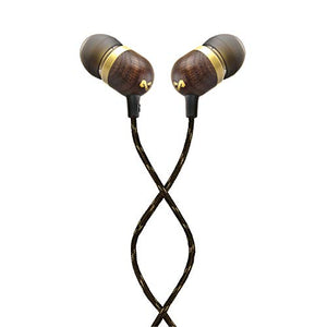 House of Marley Smile Jamaica Wired: Wired Earphones with Microphone, Noise Isolating Design, and Sustainable Materials, Brass