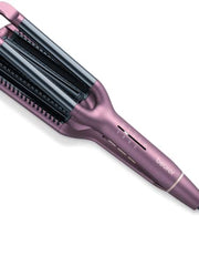 Load image into Gallery viewer, Beurer HT65 4-in-1 Wave Styler, 3 Barrel Curling Iron and Crimper, Adjustable Deep Hair Waver Wand for Beach, Mermaid, Natural, and Water Waves, Curls, Crimps, Hot Styling Tools