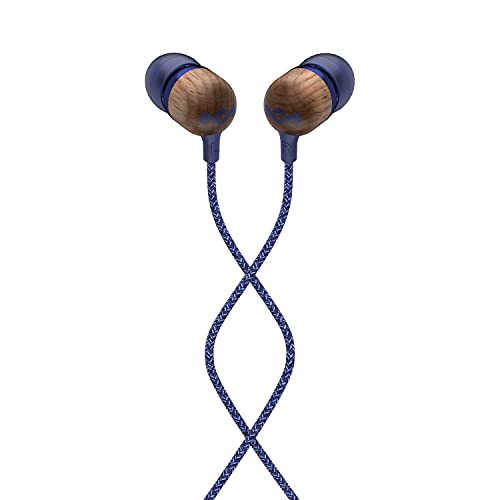 House of Marley Smile Jamaica Wired Noise Isolating Headphones with Microphone (Denim)