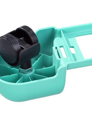 Load image into Gallery viewer, Leifheit Clean Twist Disc Mop Ergo Mobile Set, Moisture Controlled Spin, Wheeled Bucket, Faster Cleaning, Easy-Steer Micro Fibre 33cm Head with 360° Joint,Turquoise,46,6 x 26,5 x 26cm