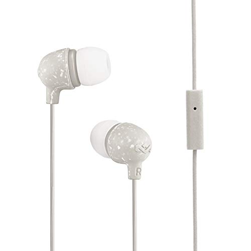 House of Marley Little Bird: Wired Earphones with Microphone, Noise Isolating Design, and Sustainable Materials, White