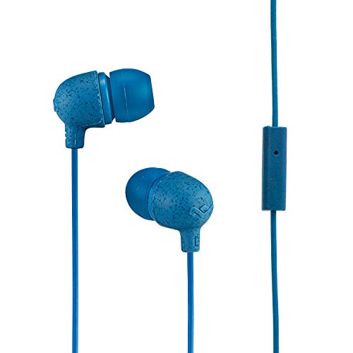 House of Marley Little Bird: Wired Earphones with Microphone, Noise Isolating Design, and Sustainable Materials, Navy