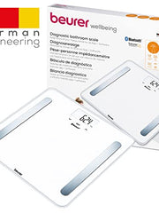 Load image into Gallery viewer, Beurer BF600 Body Analysis Scale, Digital Bathroom Scales with Weight Analysis, Connection Between Smartphone and Scales, White