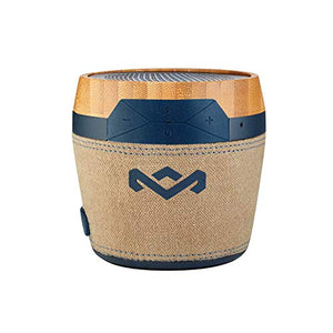 House of Marley Chant Mini BT - Portable Bluetooth Speaker, Splash Resistant, 6hr Play Time Battery Life, Mic Speakerphone, Carabiner Clip, Wireless Connect iPhone, iPad and Samsung - Navy Single