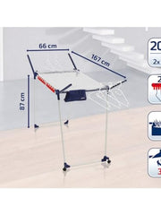 Load image into Gallery viewer, Leifheit 81517 Pegasus 200 Solid Deluxe Mobile Laundry Dryer