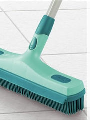 Load image into Gallery viewer, Leifheit Click System Rubber Broom, Effective at Removing Pet Hairs, Hygienic Brush Head, Squeegee Blade for Stone Floors, Tiles and Swimming Pool Surrounds, 35 cm wide