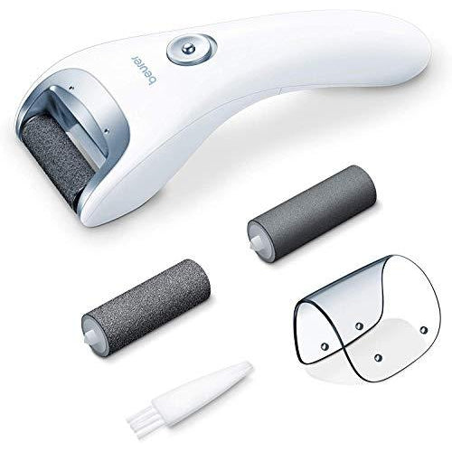 Beurer MP 28 Electric Callus Remover with 3 Grinding Heads LED Light + Cleaning Brush for Soft and Smooth Skin