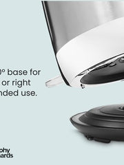 Load image into Gallery viewer, Morphy Richards Equip Jug Kettle, 1.7L, 3Kw Rapid boil, Removeable Limescale Filter, Illuminated Water Gauge, Brushed Stainless Steel Case, 102786