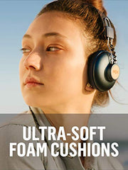 Load image into Gallery viewer, House of Marley Positive Vibration 2: Over-Ear Wired Headphones with Microphone, Plush Ear Cushions, and Sustainable Materials (Black)