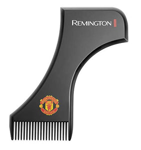 Remington Manchester United Beard Boss Cordless Beard/Stubble Trimmer Including EDGEStyler and Adjustable Comb with 9 Length Settings, Black and Red