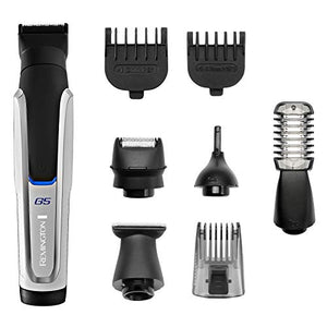 Remington Graphite G5 Mens Electric Trimmer, All-in-One Male Grooming Kit for Beard, Body and Nose Hair, PG5000