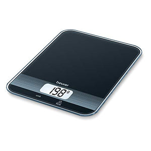 Beurer KS19 Digital Kitchen Scale, Black, 14.5 x 20 x 1.7 cm