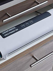 Load image into Gallery viewer, Leifheit Vacu Power 100 Vacuum Sealer for Preservation, Food Stays Fresh 8x Longer Ideal for Sous Vide Cooking, Foil Sealing Machine with 10 Vacuum Bags 20 x 30 cm