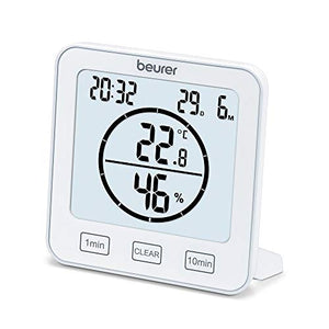 Beurer HM 22 Thermo-Hygrometer Room Climate Control Temperature and Relative Humidity Measurement with Timer and Beep