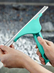 Load image into Gallery viewer, Leifheit Washer Slider Window Squeegee Telescope 200 cm, Fensterabzieher XL + Teleskoptstiel 200cm, Blue