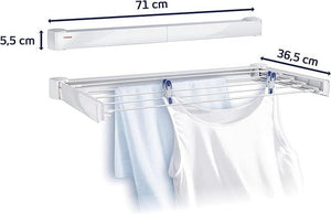 Leifheit Telegant 30 Protect Wall Dryer, Foldable Clothes Drying Rack, Robust Clothes Rack for Indoor and Outdoor, 3 m Drying Space