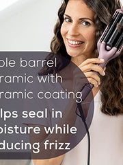 Load image into Gallery viewer, Beurer HT65 4-in-1 Wave Styler, 3 Barrel Curling Iron and Crimper, Adjustable Deep Hair Waver Wand for Beach, Mermaid, Natural, and Water Waves, Curls, Crimps, Hot Styling Tools