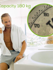 Load image into Gallery viewer, Beurer GS10 Digital Glass Bathroom Scale with Easy To Read Display, Black