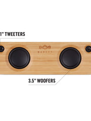 Load image into Gallery viewer, House of Marley - Get Together Bluetooth Portable Bluetooth Speaker and Audio System - 3.5 Woofer &amp; 1 Tweeters, 30m Wireless Range, 8 Hour Playtime, Sustainably Crafted, Signature Black