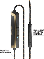Load image into Gallery viewer, House of Marley Uplift 2 Wireless: Wireless Earphones with Microphone, Bluetooth Connectivity, 10 Hours of Playtime, and Sustainable Materials (Brass)