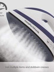 Load image into Gallery viewer, Morphy Richards 333202 Speed Steam Generator Iron Ceramic Soleplate, Lightweight and Fast, White and Purple