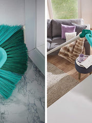 Load image into Gallery viewer, Leifheit Dusty Cobweb Duster, Small Cobweb Brush, Broom with Adjustable Angled Design for Cleaning Corners, Compatible with Leifheit Handles, Blue