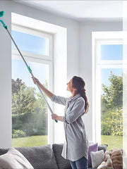 Load image into Gallery viewer, Leifheit Dusty Cobweb Duster, Small Cobweb Brush, Broom with Adjustable Angled Design for Cleaning Corners, Compatible with Leifheit Handles, Blue