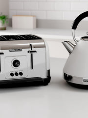 Load image into Gallery viewer, Morphy Richards Venture White Pyramid Kettle - 1.5L - 3kW Rapid Boil - 100134